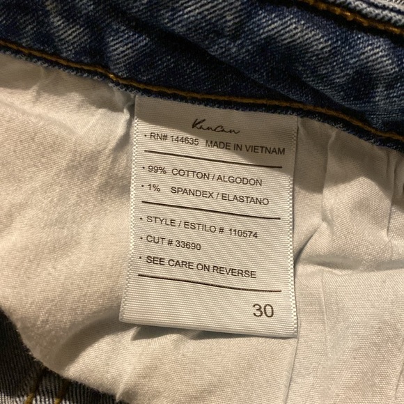 Kancan Rigid Straight/Slim Fit 99% Cotton 30 - Picture 4 of 4